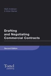 Cover of: Drafting and Negotiating Commercial Contracts