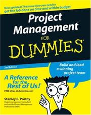 Cover of: Project Management For Dummies