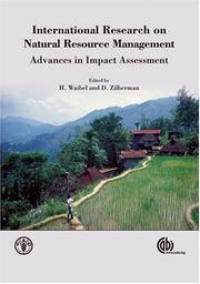 Cover of: International Research on Natural Resource Management: Advances in Impact Assessment