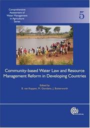 Cover of: Community-Based Water Law and Water Resource Management Reform In Developing Countries (Cabi Publishing)