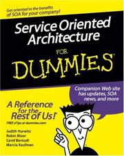 Cover of: Service Oriented Architecture For Dummies (For Dummies (Computer/Tech))
