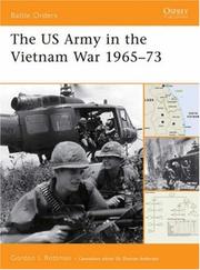 Cover of: The US Army in the Vietnam War 1965-73 (Battle Orders) by Gordon L. Rottman