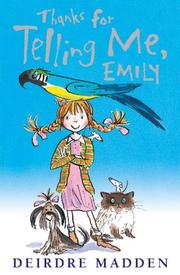 Cover of: Thanks for Telling Me, Emily