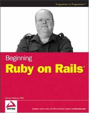 Cover of: Beginning Ruby on Rails (Wrox Beginning Guides)