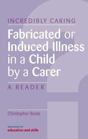 Cover of: Fabricated or Induced Illness in a Child by a Carer | Christopher Bools