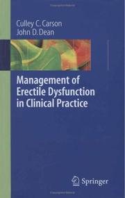 Cover of: Management of Erectile Dysfunction in Clinical Practice by Culley C. Carson, John D. Dean