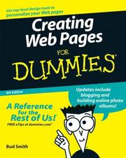Cover of: Creating Web Pages For Dummies, 8th Edition by Bud E. Smith, Arthur Bebak
