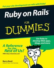 Cover of: Ruby on Rails For Dummies by Barry Burd