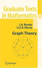 Cover of: Graph Theory (Graduate Texts in Mathematics) by Adrian Bondy, U.S.R Murty
