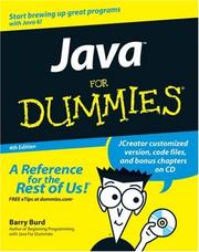 Cover of: Java For Dummies (Java for Dummies) by Barry Burd