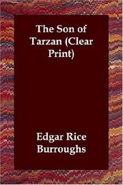 Cover of: The Son of Tarzan (Clear Print) by Edgar Rice Burroughs