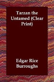 Cover of: Tarzan the Untamed (Clear Print) | Edgar Rice Burroughs