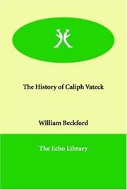 Cover of: The History of Caliph Vateck