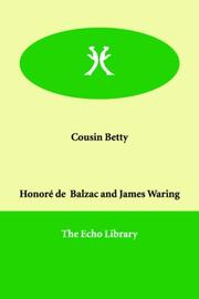 Cover of: Cousin Betty by Honoré de Balzac, Honoré de Balzac