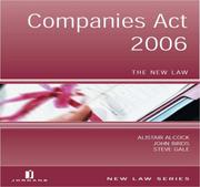 Cover of: Companies Act 2006 | Alistair Alcock