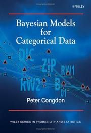 Cover of: Bayesian Models for Categorical Data