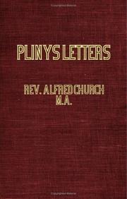 Cover of: Pliny's Letters by Alfred John Church