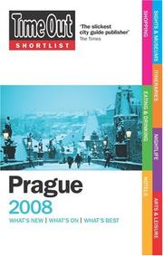 Cover of: Time Out Shortlist Prague 2008 (Time Out Shortlist)