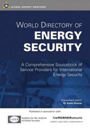 Cover of: World Directory of Energy Security by Kevin Rosner