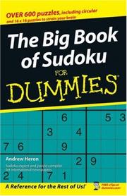 Cover of: The Big Book of SuDoku For Dummies