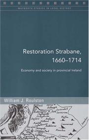 Cover of: Restoration Strabane, 1650-1714: Economy and Society in Provincial Ireland (Maynooth Studies in Local History)