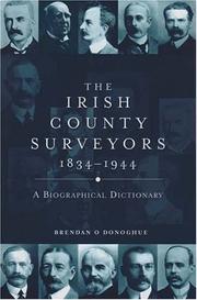 Cover of: The Irish County Surveyors, 1834-1944: A Biographical Dictionary
