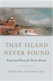 Cover of: That Island Never Found: Essays and Poems for Terence Brown