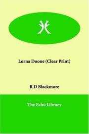 Cover of: Lorna Doone (Clear Print) by R. D. Blackmore