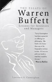 Cover of: Essays of Warren Buffett | Lawrence A Cunningham    
