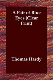 Cover of: A Pair of Blue Eyes (Clear Print) by Thomas Hardy