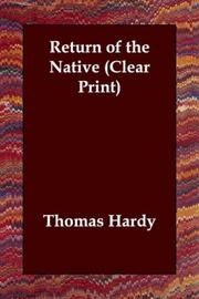 Cover of: Return of the Native (Clear Print) by Thomas Hardy