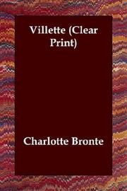 Cover of: Villette (Clear Print) by Charlotte Brontë