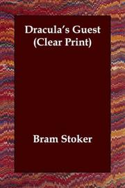 Cover of: Dracula's Guest (Clear Print) by Bram Stoker