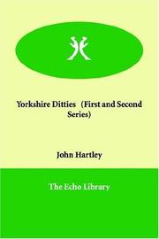 Cover of: Yorkshire Ditties