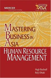 Cover of: Human Resource Management  by Reiji Ohtaki, Hugh Bucknall, Hugh Bucknall, Reiji Ohtaki