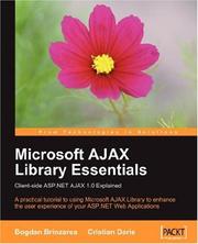Cover of: Microsoft AJAX Library Essentials | Cristian Darie