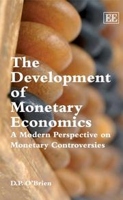 Cover of: The Development of Monetary Economics by D. P. O'Brien