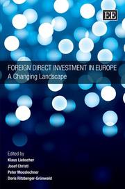 Cover of: Foreign Direct Investment in Europe: A Changing Landscape