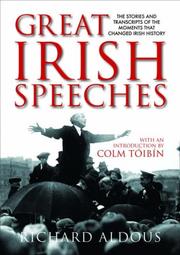 Cover of: Great Irish Speeches by Richard Aldous