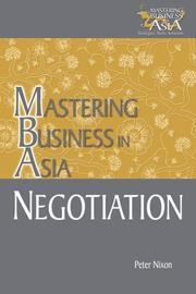 Cover of: Mastering Business in Asia: Negotiation (Mastering Business in Asia)