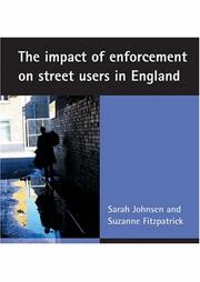 Cover of: The Impact of Enforcement on Street Users in England