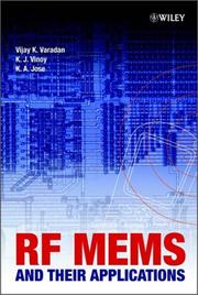 Cover of: RF Mems & Their Applications by Vijay Varadan, K. A. Jose, Vijay K. Varadan, Udo Zoelzer