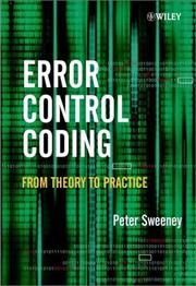 Error Control Coding by Peter Sweeney