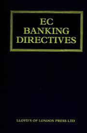 Cover of: EC Banking Directives