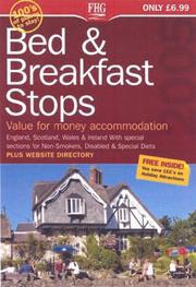 Cover of: Bed and Breakfast Stops (Farm Holiday Guides) by Anne Cuthbertson, Anne Cuthbertson