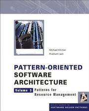 Cover of: Pattern-Oriented Software Architecture Volume 3: Patterns for Resource Management