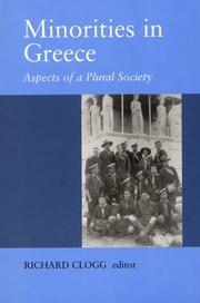Cover of: Minorities in Greece by Richard Clogg