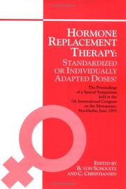 Cover of: Hormone Replacement Therapy: Standardized or Individually Adapted Doses?