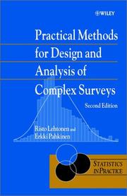 Cover of: Practical methods for design and analysis of complex surveys | Risto Lehtonen