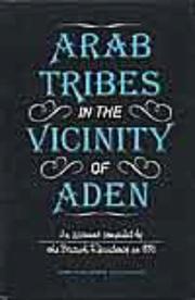 Cover of: Arab Tribes in the Vicinity of Eden | F. M. Hunter